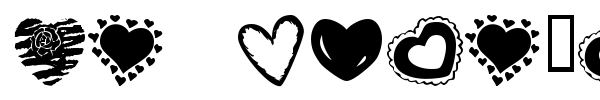 KR Heartalicious font preview